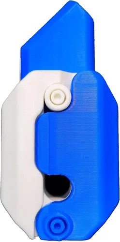 Miniatura 8 de Cuchillo de gravedad impreso en 3D, juguete para ansiedad, cuchillo de nabo, mini juguetes para ansiedad para adultos y adolescentes (blanco)