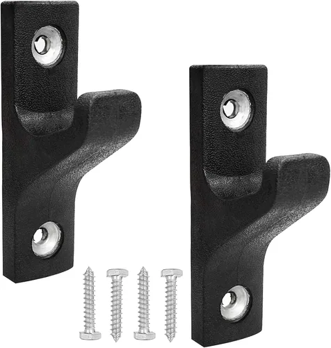 Miniatura 2 de Luwint Soporte de barra horizontal montado en la pared, estante de almacenamiento de 1 bar/2 barras