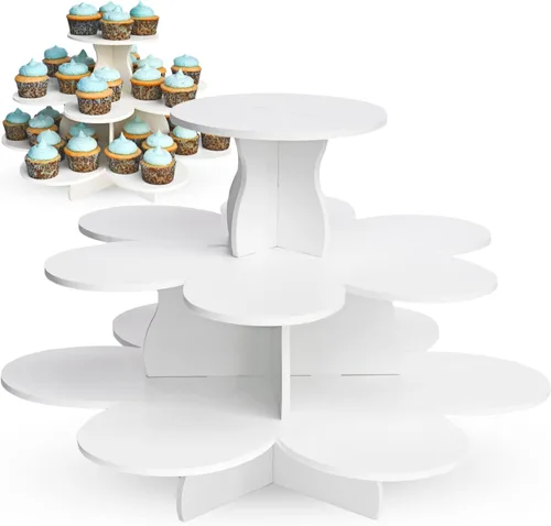 Miniatura 8 de Molde redondo para torre de cupcakes The Smart Baker, Blanco