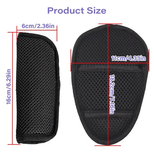 Miniatura 2 de Correas de asiento universales de 5 puntos, cinturón de arnés ajustable para silla alta, cinturón de arnés con 4 almohadillas para los hombros
