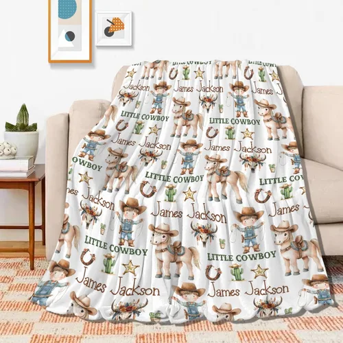 Miniatura 25 de Manta de caballos regalos para niñas y niños, manta de caballo regalos para decoración de bebé, manta de felpa suave y ligera de franela polar