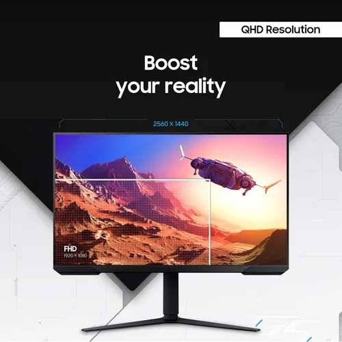 Miniatura 4 de SAMSUNG Odyssey G51C Series QHD Monitor para juegos de 27 pulgadas, 165 Hz, 1 ms, pantalla VESA HDR10, AMD FreeSync Premium, ecualizador negro
