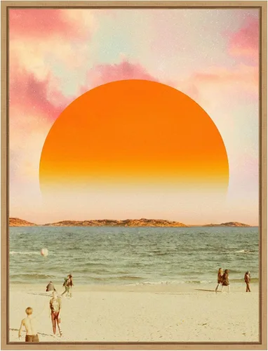 Miniatura 11 de Amanti Art Lienzo enmarcado para pared, 18 x 24 pulgadas, diseño retro de paisaje de sueños II, por Victoria Barnes, lienzo enmarcado para Sylvie