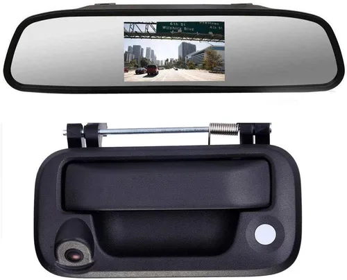 HD Tronco Mango Vehículo Cámara Impermeable Puerta Trasera Coche Vista Trasera Copia De Seguridad Cámara De Aparcamiento Para Ford F150 F250 F350
