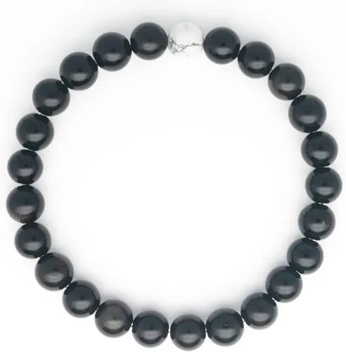 Pulsera de obsidiana negra, pulsera para hombre, pulsera para mujer, escudos contra la negatividad, pulsera elástica, pulsera curativa, cuentas de