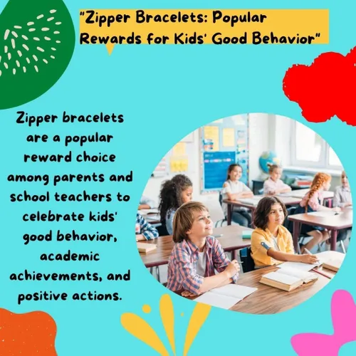 Miniatura 8 de UpBrands Classroom Regalos de San Valentín para niños, pulseras de cremallera de 7 1/2 pulgadas, juguetes de inquietud, huevos de Pascua, bolsas