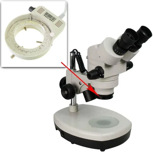 Miniatura 6 de AmScope LED-80S 80 - Anillo de luz LED compacto con atenuador incorporado