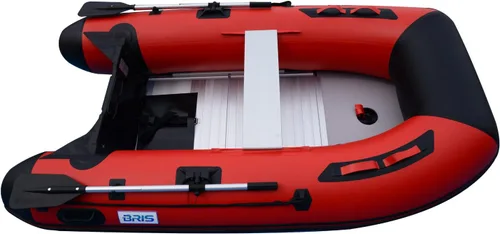 Miniatura 4 de BRIS Bote inflable de 8.8 pies de barco pontón de pesca tierno con piso de aluminio