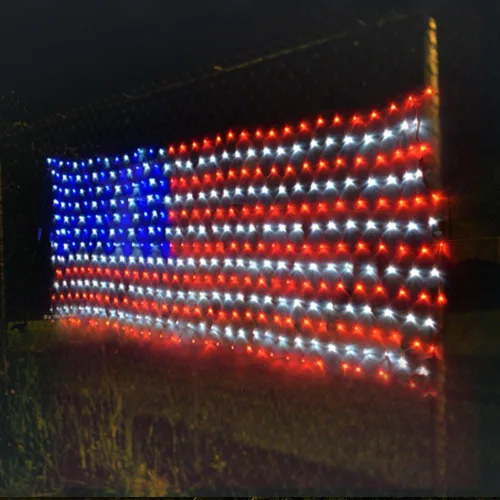 Miniatura 5 de XTF2015 - Cadena de luces LED de la bandera de los Estados Unidos, resistente al agua, para Navidad, festival, vacaciones, día de la independencia