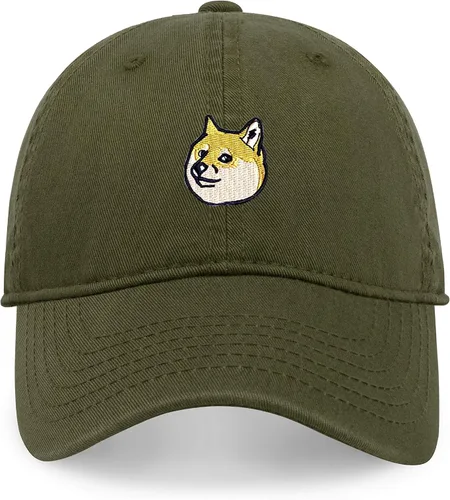 Doge Memes Shiba Inu Dog Dad Sombreros Doge Coin Meme Diseño Original Gorras de Béisbol Sombreros Divertidos para Hombres, Mujeres Adolescentes