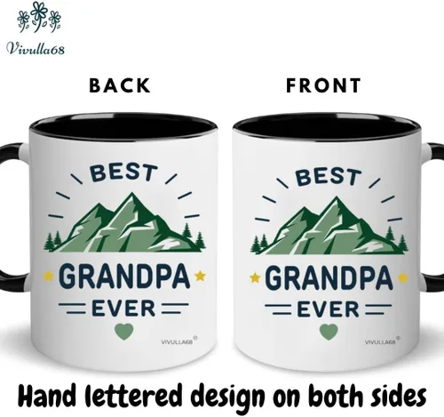 Miniatura 7 de Juego de tazas de café para los mejores abuelos, regalo de tazas para abuelos, ideas de regalos de nietos, nietos, anuncio de nuevo abuelo, Navidad