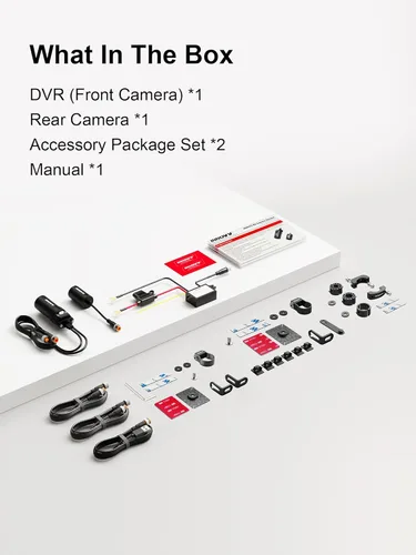 Miniatura 8 de INNOVV K6 - Cámara de salpicadero de motocicleta de doble canal QHD 2K+1080P, IP67 impermeable Mini Motocam con Wi-Fi, ángel dorado de 120°