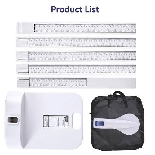 Miniatura 6 de Tetuga Medidor de Altura Médico Portátil Estadiómetro Barra de Altura 8-82 pulg/20-210 cm/Unidad con cm y pulg, Herramienta de Medición de Altura