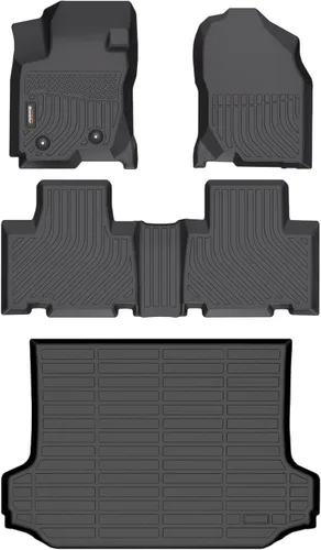 Miniatura 9 de Alfombrillas de TPE para Toyota Highlander 2014-2019 7 y 8 asientos, protección para todo tipo de clima, forros de piso de automóvil resistentes