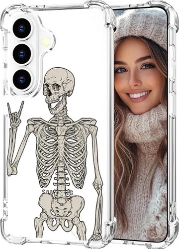 Miniatura 41 de Hungo Funda compatible con Samsung Galaxy S23 con diseño floral y bonito diseño transparente, femenino para mujeres y niñas, con hermoso clavel