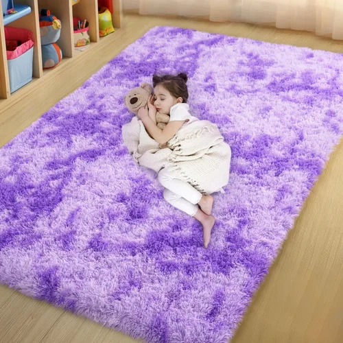 Miniatura 62 de qulint Alfombras de área de 5 x 7 pies para sala de estar, alfombra suave y esponjosa para dormitorio, alfombra de habitación de niños grandes, Gris