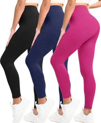 Miniatura 12 de Natural Feelings Buttercloud - Paquete de 3 leggings para mujer, cintura alta, pantalones de yoga suaves como la mantequilla, para uso diario
