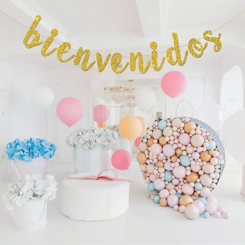 Miniatura 4 de Cartel de Bienvenidos - Decoración de fiesta mexicana de bienvenida - Cartel español para decoración de fiesta en el hogar - Suministros