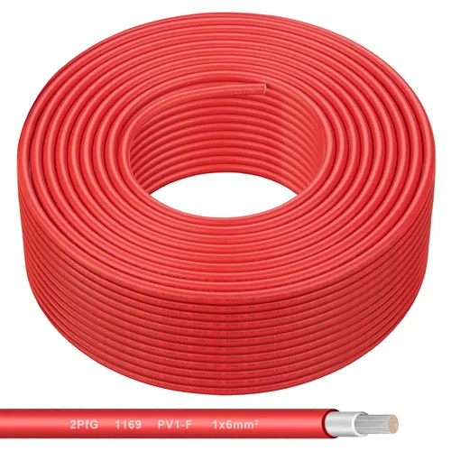 Miniatura 12 de Cable de panel solar Shirbly - 200 pies de cable de cobre estñado en negro, 10AWG (6mm²), cable de extensión solar PV para automotriz al aire libre