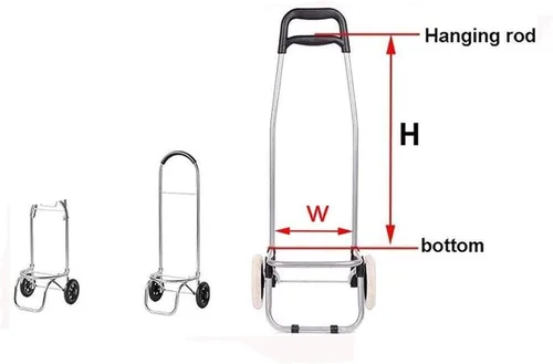 Miniatura 4 de Bolsa de repuesto para carrito de compras, bolsa de carrito portátil de 71 litros para carrito de compras, bolsa de almacenamiento impermeable de 1