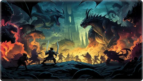 Miniatura 66 de Alfombra de juego con zonas para juego de cartas MTG, alfombras de juego de mesa, alfombras de juego de mesa de Magic, 61x35.5 cm, alfombra de juego