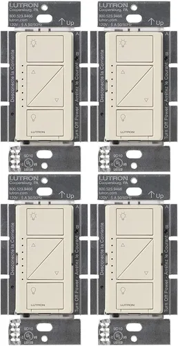 Miniatura 24 de Lutron Caseta - Interruptor de atenuación inteligente original (requiere Lutron Smart Hub), para luces LED, 150 vatios, un solo polo/3 vías, no Negro