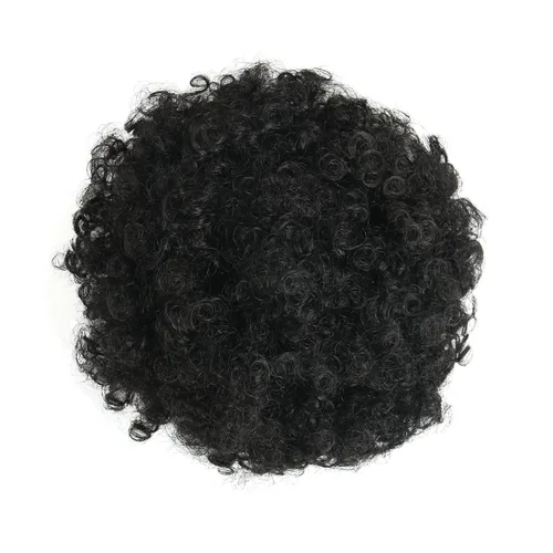 Miniatura 3 de Extensión de cola de caballo afro rizada encrespada con cordón para mujeres, cola de caballo afro con cordón, rizos encrespados sintéticos, piezas