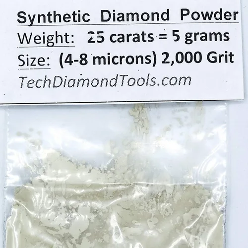 Miniatura 15 de TechDiamondTools Polvo de diamante para pulir vidrio, cuarzo, mármol, piedra, piedra, parabrisas, travertino, grano 14,000, grano 14,000, 0-1
