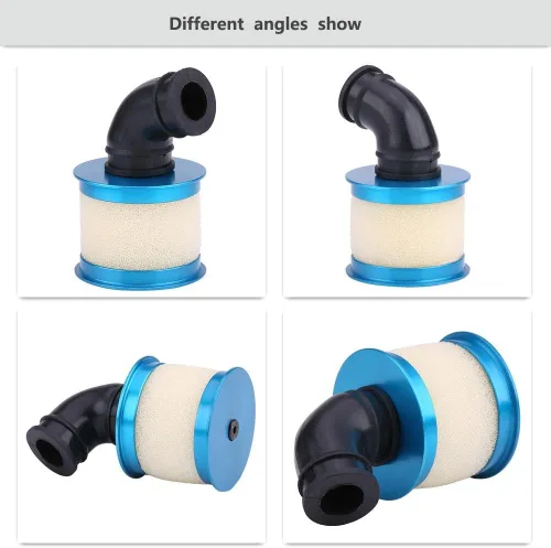 Miniatura 5 de Filtro de aire RC, filtros de aire de repuesto para autos RC escala 1/10 compatibles con 94122/188 (azul)