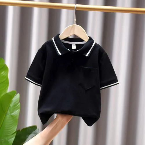 Miniatura 2 de Camisa polo de manga corta para niños pequeños, linda camiseta de verano para uniforme