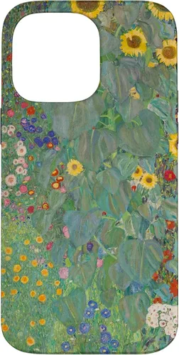 Miniatura 20 de iPhone 14 Plus Flower Garden Klimt Pintura Arte Floral Verde Cubierta Teléfono Funda