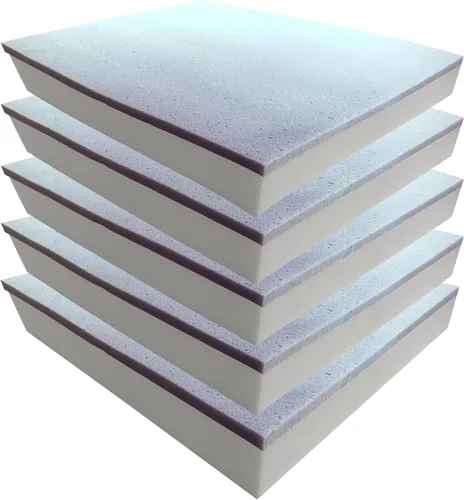 Miniatura 25 de Foamma Paquete de 6 almohadillas de espuma para tapicería de alta densidad de 2 x 20 x 20 pulgadas, repuesto de cojín de sofá, espuma de silla