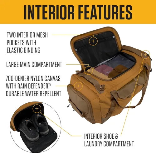 Miniatura 3 de Carhartt Heavy Haul Utility Duffel Bag's, Water-Resistant Packable Bag for Jobsite, Gym, and Travel