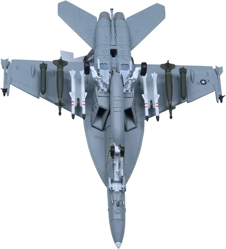 Miniatura 6 de F-18 Hornet Strike Attack Fighter Avión Modelo 1/100 Modelos militares fundidos a troquel F/A-18