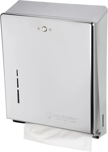 Miniatura 8 de Carlisle FoodService Products T1950XC Mini dispensador de toallas comercial de plegado C/multipliegue, capacidad de toalla multipliegue 250/150 C