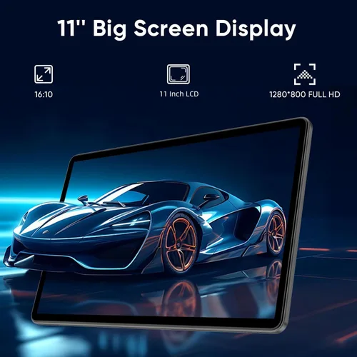 Miniatura 2 de WXUNJA Tablet Android 15, tabletas de 11 pulgadas con procesador Octa Core, 12 GB de RAM 128 GB de ROM 1 TB de expansión, Widevine L1, batería