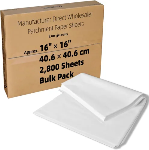 Miniatura 27 de Cuadrados de papel pergamino pequeños comerciales de 4 x 4 pulgadas (43,200 hojas), sin blanquear, antiadherentes, precortados, para envoltorios