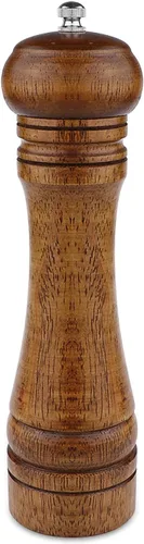 Miniatura 10 de Molinillo de pimienta – Molinillo de pimienta de 5 pulgadas, molinillo de pimienta recargable, juego de molinillo de sal y pimienta de roble