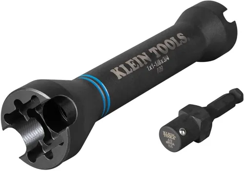 Miniatura 11 de Klein Tools NRHD4, juego de enchufes de impacto, llave de enchufe SAE 6-en-1, enchufes de 4 puntas: enchufes de 3/4, 13/16, 1, 1-1/8 pulgadas