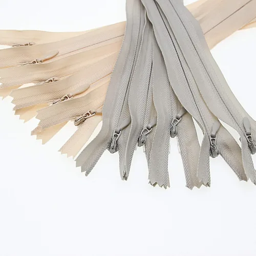 Miniatura 15 de Leekayer Cremallera invisible de 14 pulgadas para costura artesanal, bolsa de vestir 3# beige gris 14.0 in, cremallera oculta de nailon para Beige