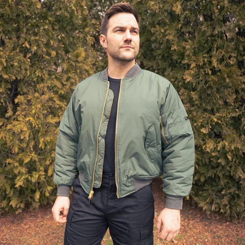 Miniatura 2 de Rothco Enhanced Nylon Bomber Jacket Flight Style Cold Weather Winter Coat