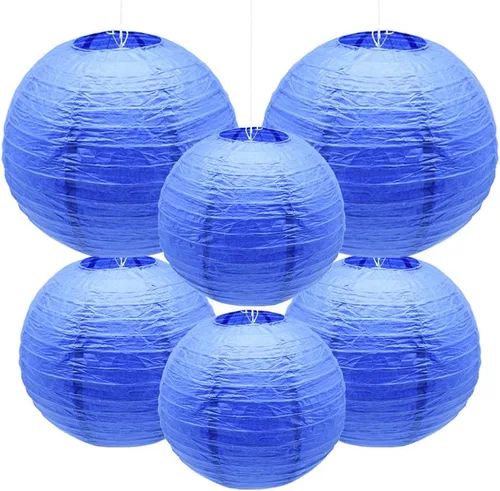 Miniatura 15 de 6 faroles de papel decorativos redondos colgantes para fiestas, aulas, bodas, Halloween, Navidad, decoración del hogar