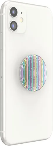 Miniatura 3 de PopSockets Agarre translúcido para teléfono con soporte expandible, PopSockets para teléfono, agarre adhesivo, PopGrip translúcido, bloque