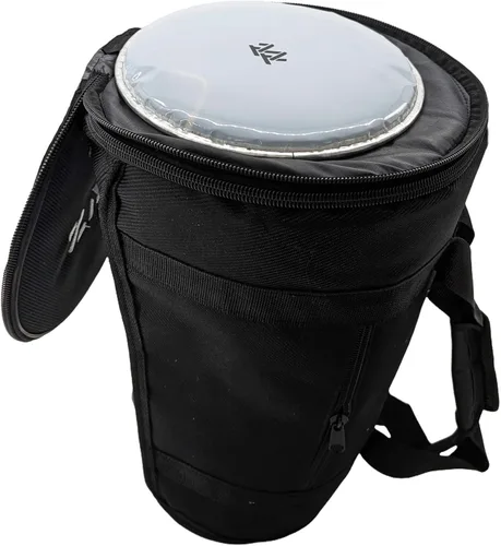 Miniatura 7 de La Darbuka Doumbek egipcia de madre de perla de 17.5" de Zaza Percussion (Orquídea Azul)