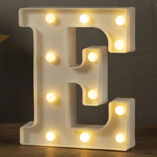 Miniatura 23 de HXWEIYE Letras iluminadas con luces LED, letreros luminosos de marquesina, 26 letras del alfabeto y 10 números para fiestas de cumpleaños, bares