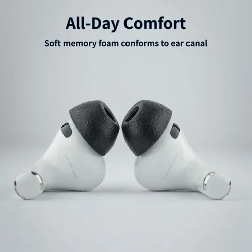 Miniatura 3 de Comply TrueGrip MAX Almohadillas de repuesto premium de espuma viscoelástica para Apple AirPods Pro Gen 3 Comodidad duradera, durabilidad MAX