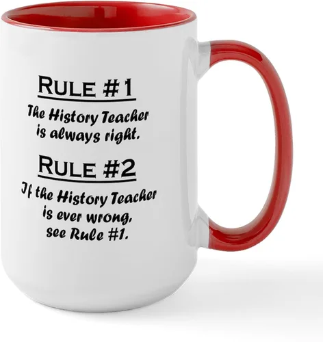 Miniatura 38 de CafePress Taza de café de cerámica para profesor/matemáticas inglesas, taza de té de 15 onzas