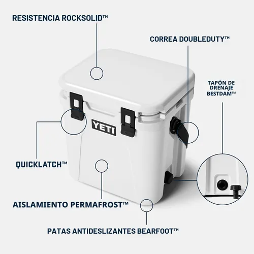 Miniatura 2 de YETI Roadie 24 2.0 - Enfriador duro con correa de hombro DoubleDuty y tapón de drenaje Canela