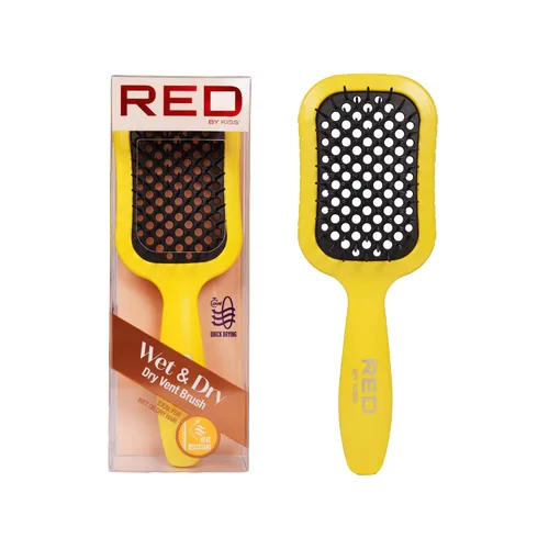 Miniatura 5 de RED by Kiss Cepillo de pelo resistente al calor, desenredante de secado rápido para cabello húmedo y seco, rizado, grueso y liso, desenredante Azul