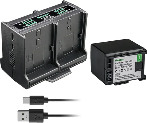 Miniatura 9 de Kastar Cargador de batería cuádruple compatible con cámaras Canon VIXIA GX10, XF400, XF405, XA10, XA11, XA15, XA20, XA25, XA30, XA35, XA40, XA45